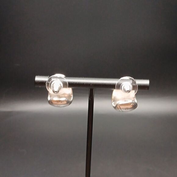 Beautiful Quality Silver Chunky Post Earrings - Picture 5 of 6